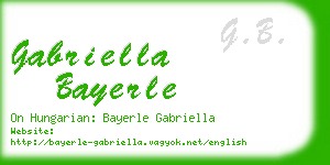 gabriella bayerle business card